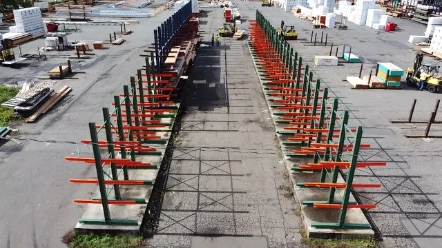 parking orange racks